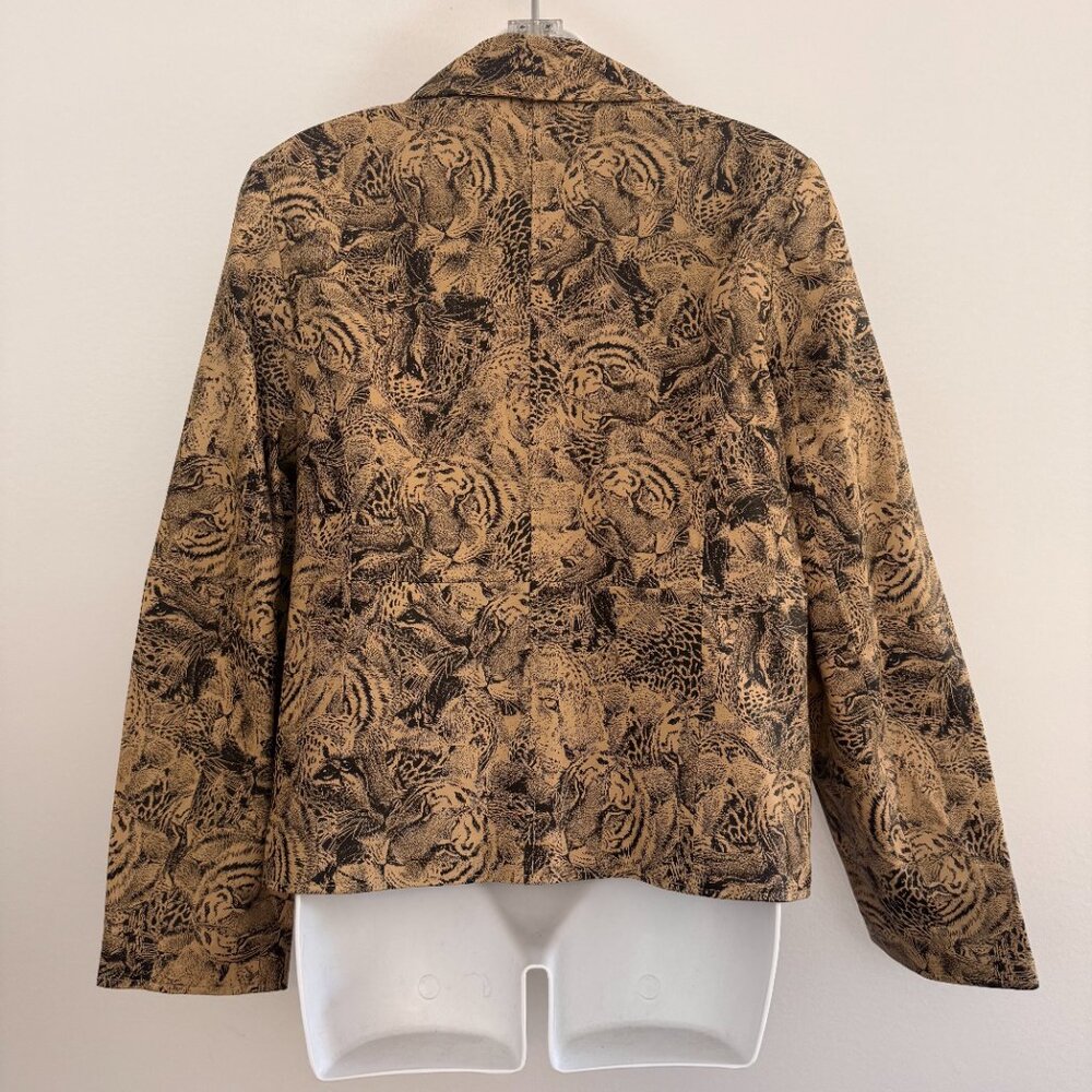 Vintage Lisa International Tiger Suede Jacket | Size M - Picture 11 of 13